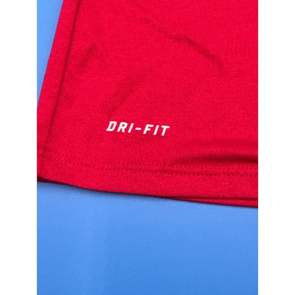Nike Red Dri-Fit Athletic Tee - St. Louis‎ Cardinals V-Neck - Medium